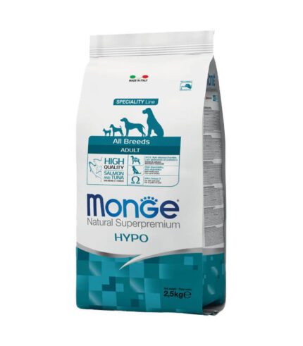MONGE (Hypo) - hrana za odrasle pse svih rasa sa lososom i tunjevinom (2,5 kg)