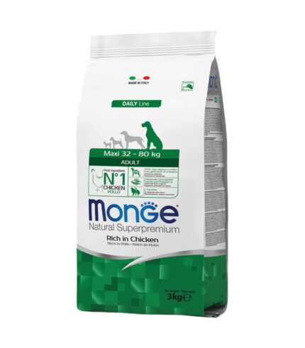 MONGE – hrana za odrasle pse velikih rasa sa piletinom (3kg)