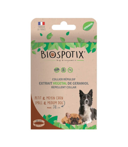 BIOGANCE Biospotix ogrlica za male i srednje pse protiv buva, krpelja i komaraca (do 38cm)