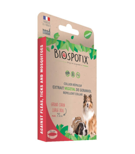 BIOGANCE Biospotix ogrlica za velike pse protiv buva, krpelja i komaraca (75cm)