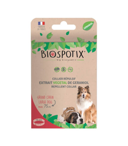 BIOGANCE Biospotix ogrlica za velike pse protiv buva, krpelja i komaraca (75cm)