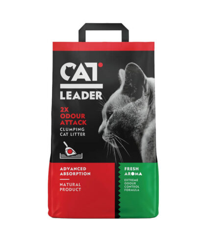CAT LEADER Clumping Odour Attack Fresh - grudvajući posip za mačke (5kg)