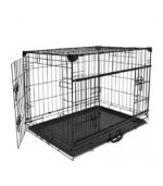 DUVO+ Pet Kennel Ninja Edition Foldable dog bench - sklopivi metalni kavez za pse sa kliznim vratima