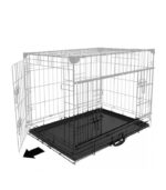 DUVO+ Pet Kennel Ninja Edition Foldable dog bench - sklopivi metalni kavez za pse sa kliznim vratima 2