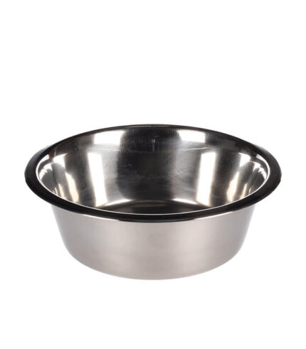 FLAMINGO - činija za hranu i vodu Baldwin (okrugla, srebrna) 1600ml 21cm