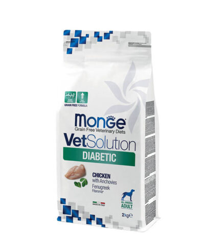 MONGE VetSolution Diabetic Canine - dijetetska hrana za pse za regulaciju unosa glukoze 2kg
