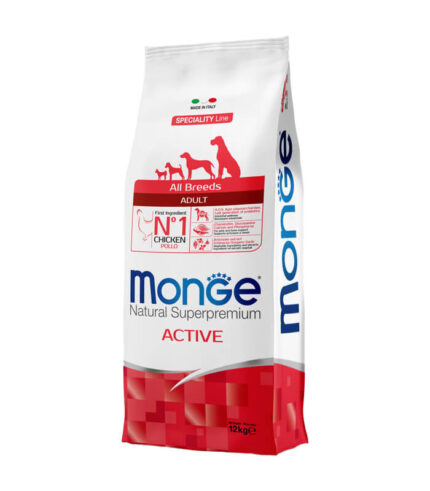 MONGE – Active hrana za aktivne odrasle pse svih rasa sa piletinom (12kg)