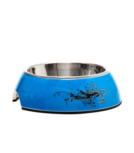 ROGZ Bowlz Small TurQ Chrome - činija za pse sa inox posudom (tirkizna)