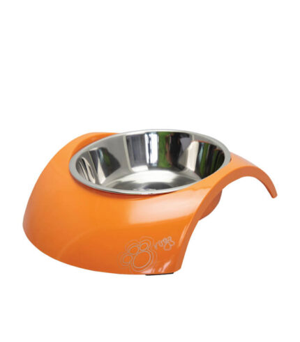 ROGZ Melamine Bowl Large - činija za pse sa inox posudom - narandzasta