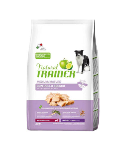 TRAINER Daily Nutrition Medium Mature with Fresh Chicken - hrana za starije pse srednjih rasa - sa piletinom (3kg)