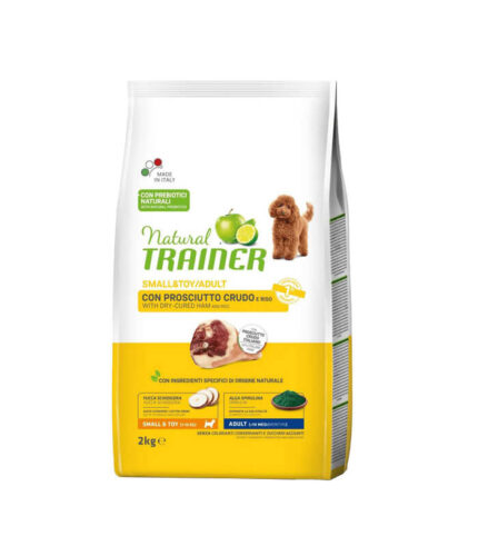 TRAINER Daily Nutrition Small & Toy Adult with Dry-Cured Ham - hrana za odrasle pse malih i toy rasa - sa šunkom 2kg