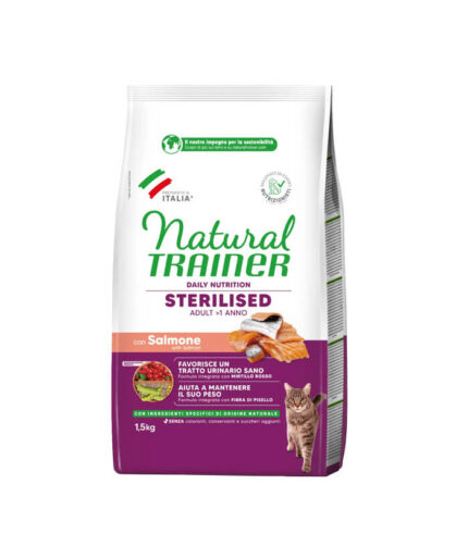 TRAINER Daily Nutrition Sterilised Adult with Salmon - hrana za sterilisane odrasle mačke - sa lososom 1,5kg
