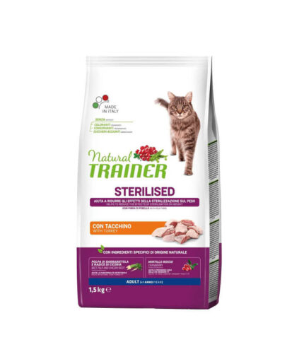 TRAINER Daily Nutrition Sterilised Adult with Turkey - hrana za sterilisane odrasle mačke - sa ćuretinom 1,5kg
