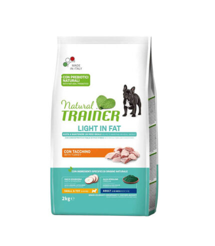 TRAINER Specialty Nutrition Light in Fat Small & Toy Adult with Turkey - hrana za odrasle pse malih i toy rasa sklone gojenju - sa ćuretinom 2kg