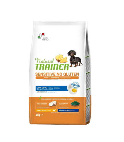 TRAINER Specialty Nutrition Sensitive Monoproteico Animale No Gluten Small & Toy Adult with Egg and Whole Cereals - hrana za odrasle pse malih i toy rasa - sa jajetom 2kg
