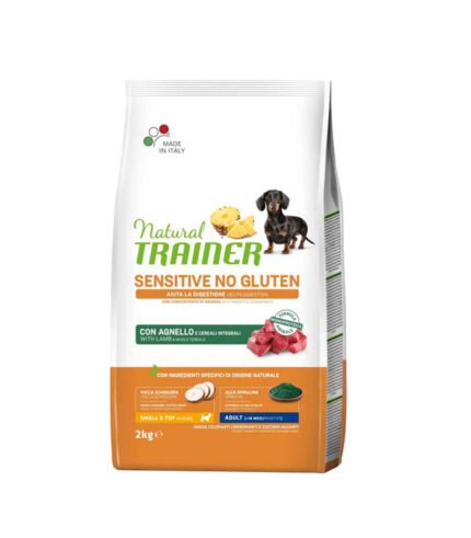 TRAINER Specialty Nutrition Sensitive Monoproteico Animale No Gluten Small & Toy Adult with Lamb and Whole Cereals - hrana za odrasle pse malih i toy rasa - sa jagnjetinom 2kg