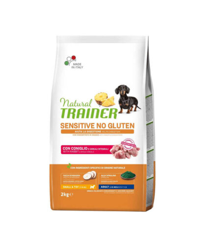 TRAINER Specialty Nutrition Sensitive Monoproteico Animale No Gluten Small & Toy Adult with Rabbit and Whole Cereals - hrana za odrasle pse malih i toy rasa - sa zečetinom 2kg