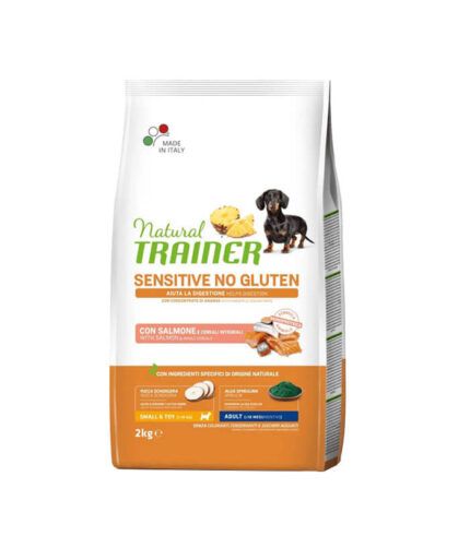 TRAINER Specialty Nutrition Sensitive Monoproteico Animale Small & Toy Adult with Salmon - hrana za odrasle pse malih i toy rasa - sa lososom 2kg