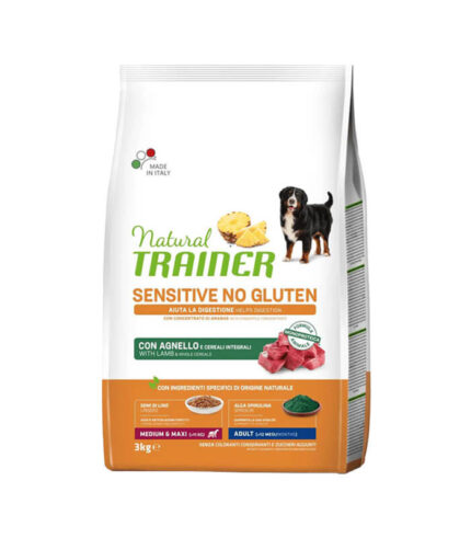 TRAINER Specialty Nutrition Sensitive Monoproteico Medium & Maxi Adult with Lamb - hrana za odrasle pse srednjih i velikih rasa - sa jagnjetinom (3kg )