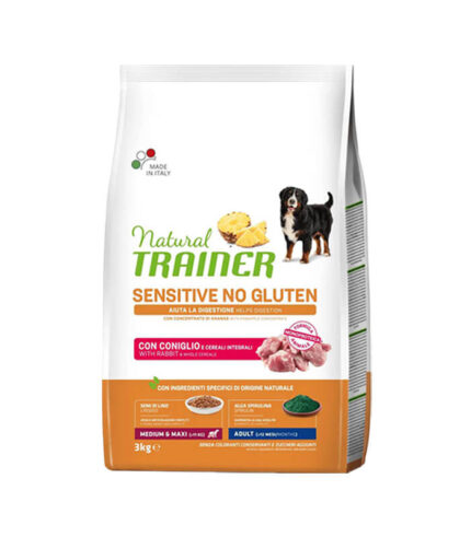 TRAINER Specialty Nutrition Sensitive Monoproteico Medium & Maxi Adult with Rabbit – hrana za odrasle pse srednjih i velikih rasa – sa zečetinom (3kg)