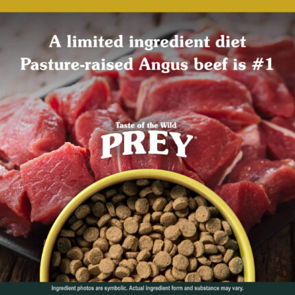 Taste of the Wild PREY Angus Beef – Limited Ingredient hrana za mačke sa Angus govedinom (2,72kg i 6,82kg) uzorak