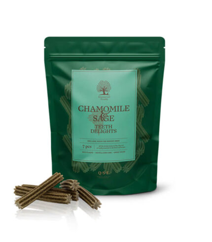 ESSENTIAL FOODS Chamomile & Sage Teeth Delights - dental poslastice za pse sa kamilicom i žalfijom - 7kom (250g)