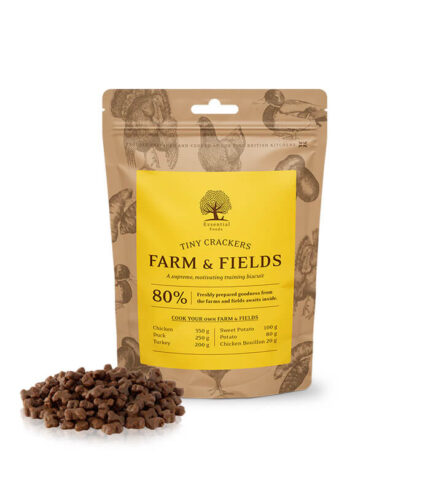 ESSENTIAL FOODS Farm & Fields Tiny Crackers - trening poslastice za pse (100g)