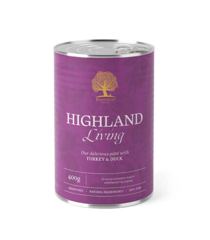 ESSENTIAL FOODS Highland Living Pâté - pašteta za pse sa ćuretinom i pačetinom (400g)