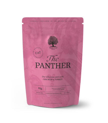 ESSENTIAL FOODS The Panther Pâté - pašteta za sterilisane mačke sa piletinom i ćuretinom u sosu (85g)