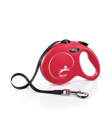 FLEXI Classic - automatski povodac za pse (crveni) L 5m traka