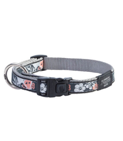 ROGZ Classic Collar Coral Island Silver - ogrlica za pse L