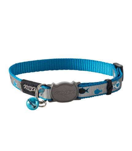 ROGZ SafeLoc Buckle Collar 11 mm - ogrlica za mačke (20–31 cm) plava