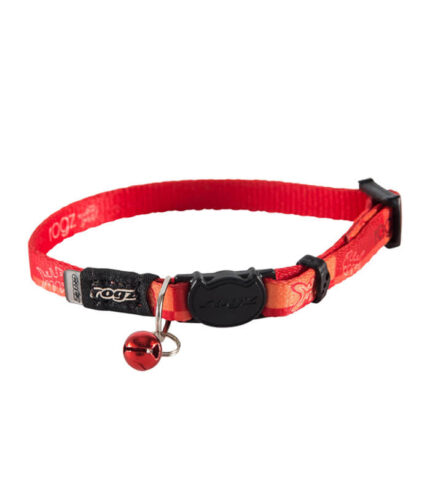 ROGZ SafeLoc Buckle Collar 11 mm - ogrlica za mačke Fishbone (20-31 cm)