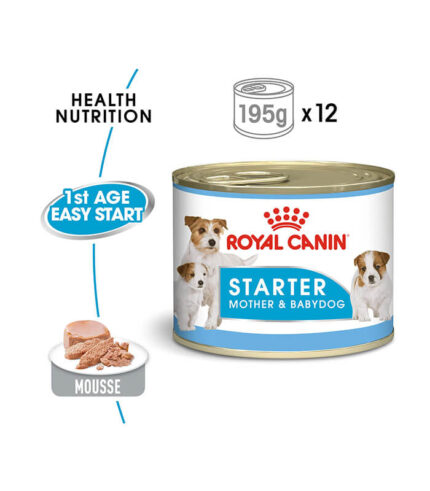 ROYAL CANIN Starter Mousse Mother & Babydog - vlažna hrana za kuje i štence u periodu odbijanja (195g)