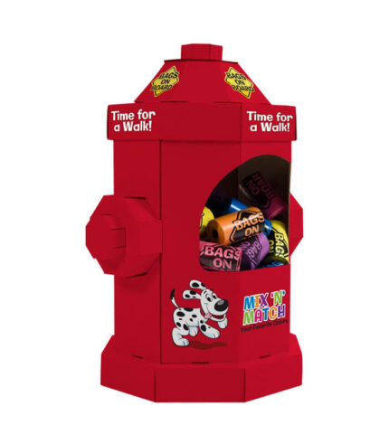 BAGS ON BOARD Fire Hydrant Counter Display - set kesa za pseći izmet (60 rolni)