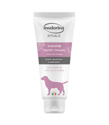 INODORINA Rituals Light Coat Shampoo - šampon za pse za svetlu i belu dlaku za očuvanje boje (250 ml)