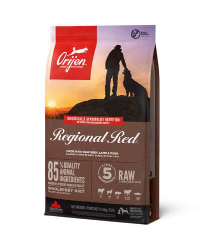 ORIJEN Regional Red - grain free hrana za pse sa govedinom, divljom svinjom, bizonom i jagnjetinom (11,4kg)