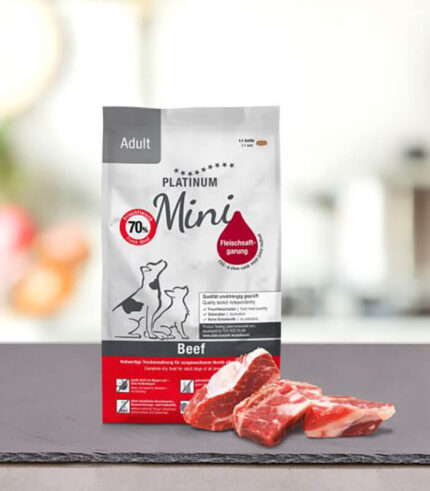 PLATINUM Adult Mini Beef - suva hrana za male pse sa govedinom (900g)
