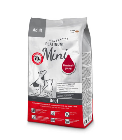 PLATINUM Adult Mini Beef - suva hrana za male pse sa govedinom (900g)
