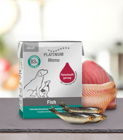 PLATINUM Menu Adult Fish - vlažna hrana za pse sa ribom (90g, 185g, 375g)
