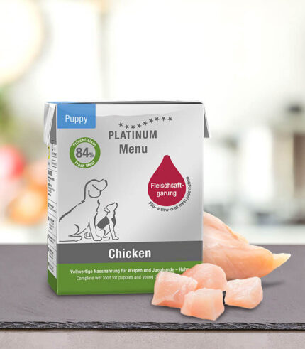 PLATINUM Menu Puppy Chicken - vlažna hrana za štence sa piletinom (90g, 185g, 375g)