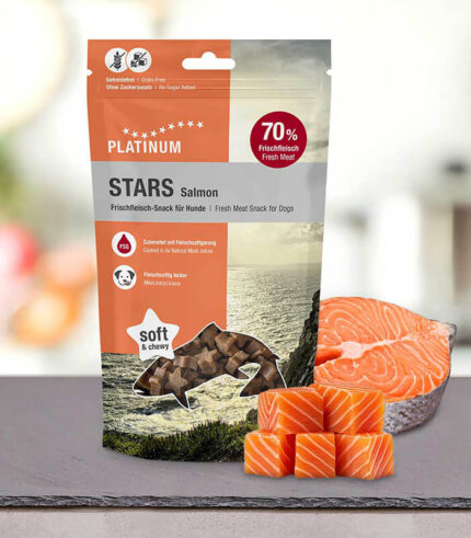 PLATINUM Stars Salmon - trening poslastice za pse sa lososom (185g)