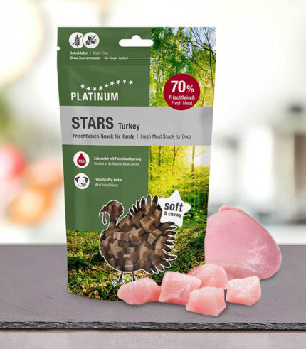 PLATINUM Stars Turkey - trening poslastice za pse sa ćuretinom (185g)