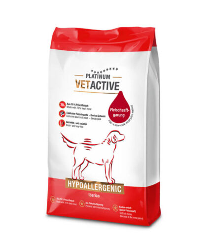 PLATINUM VetActive Hypoallergenic - suva hrana za pse sa iberijskom svinjetinom za pse sa intolerancijama (1,5kg)