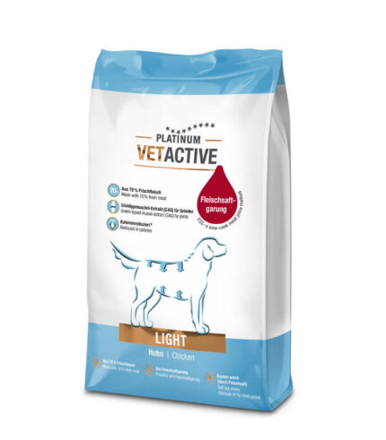 PLATINUM VetActive Light - suva hrana za pse sa piletinom za kontrolu telesne težine (1,5kg)