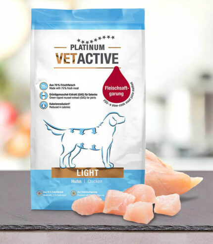 PLATINUM VetActive Light - suva hrana za pse sa piletinom za kontrolu telesne težine (1,5kg, 5kg)