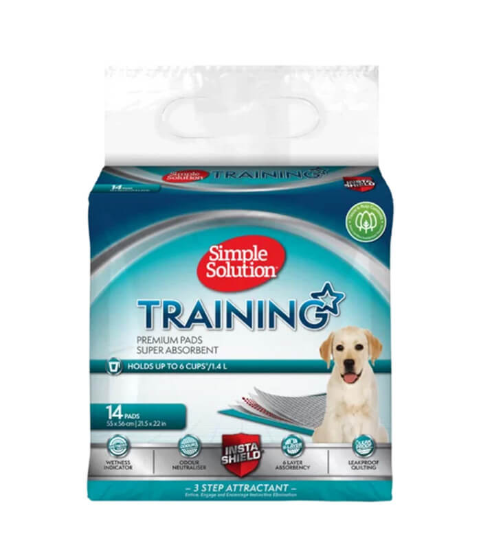SIMPLE SOLUTION Puppy Training Pads - upijajuće podloge za trening pasa (14 kom) SIMPLE SOLUTION Puppy Training Pads - upijajuće podloge za trening pasa (14 kom)