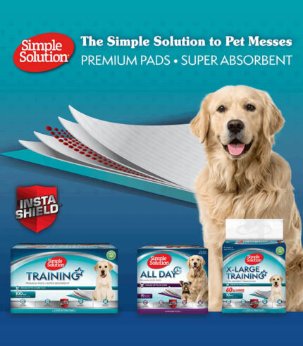 SIMPLE SOLUTION Puppy Training Pads - upijajuće podloge za trening pasa (30 kom)