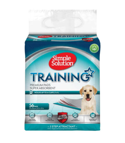 SIMPLE SOLUTION Puppy Training Pads - upijajuće podloge za trening pasa (56 kom)