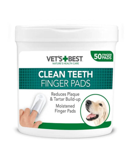 VET’S BEST Clean Teeth Finger Pads - maramice za čišćenje zuba za pse (50 kom)
